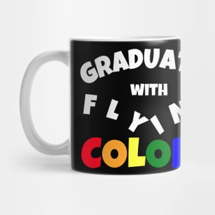 Graduated with Flying Colors | LGBT Graduation Gift | Gay Grad Present | Pride Shirt Mug